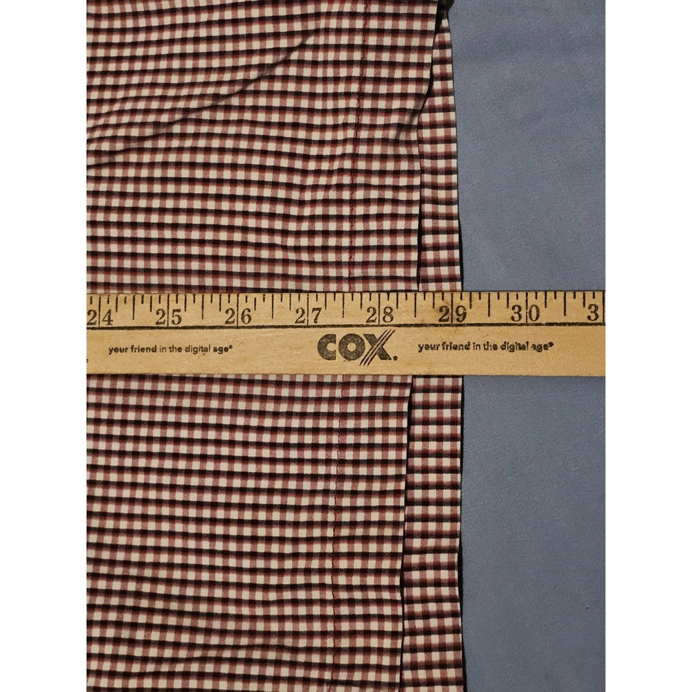 Vintage Levis Red Tab Mens Large Cotton SS Button Up Checkered Plaid Shirt - Picture 6 of 6
